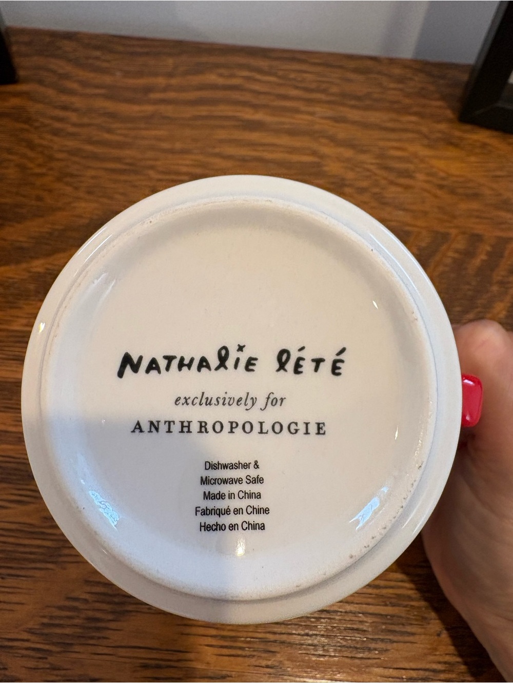 Anthropologie Nathalie Lete Heritage Dog Mug Bulldog - Picture 5 of 5